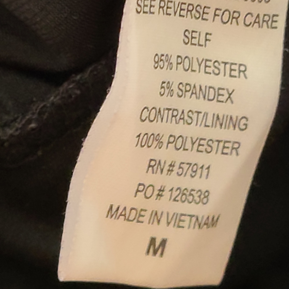 Sz M little ruched & sequined black dress - Picture 4 of 7
